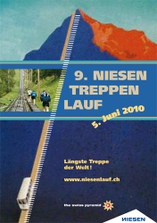 Plakat für den 9. Niesen Treppenlauf